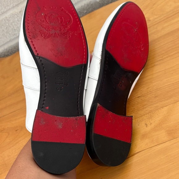 Sigotto Uomo White Leather Men's Dress Oxford Slip Ons Backless Mules Size 43 - Picture 9 of 14